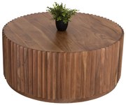 Intrahome ΤΡΑΠΕΖΙ ΣΑΛΟΝΙΟΥ ΣΤΡΟΓΓΥΛΟ SEDGE ΜΑΣΙΦ ΑΚΑΚΙΑ-ΦΥΣΙΚΟ ΧΡΩΜΑ Φ90Χ38Υεκ. intraho-1646429
