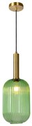 Φωτιστικό Κρεμαστό Lucide 45386-20-33 MALOTO Πράσινο (Green)|Μελί (Amber)