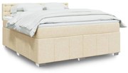 ΚΡΕΒΑΤΙ BOXSPRING ΜΕ ΣΤΡΩΜΑ ΚΡΕΜ 180X200 ΕΚ. ΥΦΑΣΜΑΤΙΝΟ 3289466