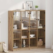 vidaXL Highboard 2 pcs Artisan Oak 68 x 37 x 142 εκ Επεξεργασμένο ξύλο