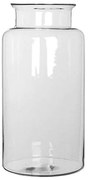 Βάζο Γυάλινο Mathew 02.1007015 19x35cm Clear Γυαλί