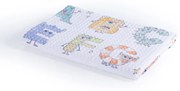 Βρεφικη Κουβερτα Πικε Aγκαλιας Alphabet Monster 80X110  - Λευκό - Nef-Nef Homeware