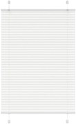vidaXL Πλισέ περσίδα Λευκό 90x150 cm Πλάτος υφάσματος 89,4 cm