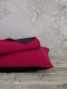 Σετ Παπλωματοθήκη Μονή Abalone - Ruby Red / Black - Nima Home