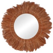 Καθρέπτης Seire Inart ψάθα Φ50x8εκ 337-000013 337-000013 Καφέ