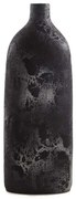 Βάζο Διακοσμητικό Siso Oki 0630018 (26x18x70cm) Black Spot Silver Clay/Tera Soulworks Clay