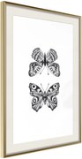 Αφίσα - Butterfly Collection I - 40x60 - Χρυσό - Με πασπαρτού