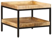 vidaXL Πλευρικό Τραπέζι 55x55x45 cm Μασίφ Ξύλο Ρουστίκ Μάνγκο