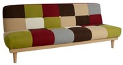 Καναπές - Κρεβάτι Leonardo 3θέσιος Πολύχρωμος 180x80x75Υ εκ. 180x80x75 εκ.