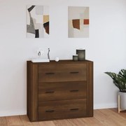 vidaXL Ντουλάπι Καφέ Δρυς 80x33x70 εκ. από Επεξεργασμένο Ξύλο