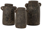 Διακοσμητικά Βάζα Από Terracotta Γκρι