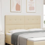 vidaXL Κεφαλάρι Με Κουμπιά Κρεμ 180 εκ Υφάσματος