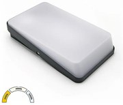 Adeleq Απλίκα LED Αλουμινίου Ορθογώνια 9W CCT ΙΡ54 Γραφίτης 3-891