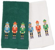 Χριστουγεννιάτικα Ποτηρόπανα (Σετ 2τμχ) Das Home 0811