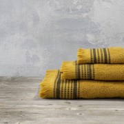 Πετσέτα Shein Mustard Beige Nima Σώματος 70x140cm 100% Βαμβάκι