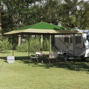 vidaXL Σκηνή Σκίασης Πράσινο 400 x 400 x 227 / 236 / 245 εκ Ύφασμα Oxford