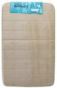 Πατάκι Μπάνιου Memory Foam 812523 80x50cm Beige Ankor 50 X 80 PVC