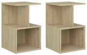 Κομοδίνα 2 τεμ. Sonoma Δρυς 35 x 35 x 55 εκ. από Επεξ. Ξύλο 806353