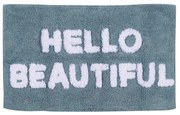 Ταπέτο Μπάνιου Βαμβακερό 50x80εκ. Bathmats 0671 Γαλάζιο-Λευκό Das Home