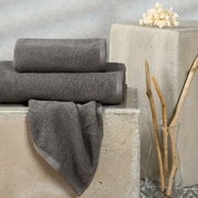 Πετσέτες Haus (Σετ 3τμχ) Dark Grey Melinen Σετ Πετσέτες 70x140cm 100% Βαμβάκι