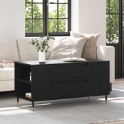 vidaXL Τραπεζάκι σαλονιού with Drawer Μαύρη δρυς 102 x 44.5 x 50 εκ