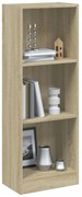 vidaXL Βιβλιοθήκη με 3 Ράφια Sonoma Δρυς 40x24x109 εκ. Επεξεργ. Ξύλο