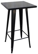 Τραπέζι Bar Relix Antique Black  Ε5203,10 60Χ60Χ101 cm Metal