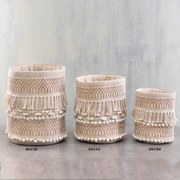 Καλάθι Kente 20X20 Natural Ρυθμός Cotton-Polyester