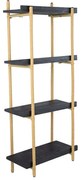 Ραφιέρα Τοίχου 78036-DS 46x25x112cm Black