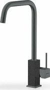 Pyramis Adelita PVD Gun Metal &amp; Pearl Black Μπαταρία Κουζίνας Πάγκου