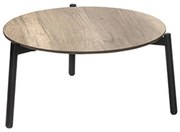 Τραπεζάκι Βοηθητικό Ola/TC 02-00-1079 Φ59x31cm Teak-Black