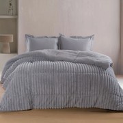 Γούνινο Κουβερτοπάπλωμα Υπέρδιπλο (220x240) Rythmos Butter L.Grey