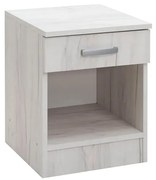 MATIS Κομοδίνο με χώρο για βιβλία Alfa Δρυς πάγου Matis360146