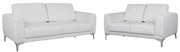 Σετ σαλονιού KENZIE 2 τεμ με PU Λευκό