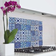 Αυτοκόλλητο Κάλυμμα Προστασίας Τοίχου Blue Azulejos L 67215 65x47x0,05cm Blue-White Ango Pet