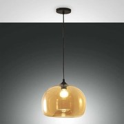 Φωτιστικό Οροφής Maia 3490-40-125 Amber Fabas Luce Μέταλλο,Γυαλί