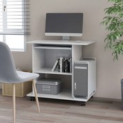 Γραφείο Υπολογιστή Λευκό 80 x 50 x 75 εκ. από Επεξ. Ξύλο 802894
