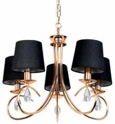 Πολυέλαιος Οροφής Aca Basilico TNK81490CG5P Copper-Gold/Black