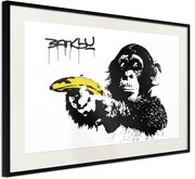 Αφίσα - Banksy: Banana Gun II - 60x40 - Μαύρο - Με πασπαρτού