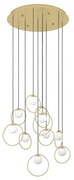 Φωτιστικό Οροφής Portocolom 390345 58x150cm Led Gold-White Eglo