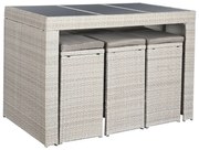 Σετ Τραπέζι με 6 Καρέκλες DKD Home Decor 143 x 80 x 100 cm