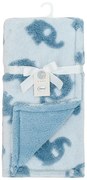Κουβέρτα Sherpa Αγκαλιάς-Λίκνου 75x100εκ. Elephant 08 Sky Blue Dimcol