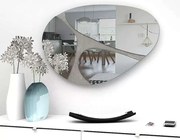 Καθρέπτης Τοίχου Leon 0123169 73x49x2,2cm Grey Megapap Μελαμίνη