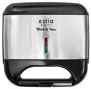 Τοστιέρα 2 Θέσεων 06-12175 800W Black-Inox Estia