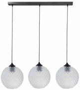 Φωτιστικό Οροφής Τρίφωτο Heronia Ball 02-0371 Transparante