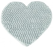 Αντιολισθητικό Πατάκι Μπάνιου 65x65 Makis Tselios CUORE 1 Silver