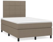 ΚΡΕΒΑΤΙ BOXSPRING ΜΕ ΣΤΡΩΜΑ TAUPE 120X190 ΕΚ. ΥΦΑΣΜΑΤΙΝΟ 3269885