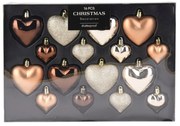 Χριστουγεννιάτικα Στολίδια (Σετ 16τμχ) K-M Amber Heart AVS101640