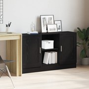 vidaXL Μαύρος Ξύλινος Μπουφές 120x30,5x70 εκ. Επεξεργασμένο Ξύλο