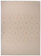 vidaXL Χαλί Εξωτερικού Χώρου με Επίπεδη Ύφανση Καφέ Ριγέ 200x280 εκ.